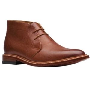 Mens Bostonian (Clarks) Brown Leather Short Boot